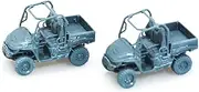 YZT87397 1/87 HO Scale Miniature Factory Building Military Car Railroad Track Accessory Props Diorama Scenery Heavy-Duty UTV Multi-Functional Vehicle