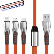 3 in 1 Micro USB/Type C/iProduct Devices Connector Universal Fast Charging Cable