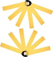[Toddmomy] Cheerleading Tags Holder Name Tag Cheering Stick Lanyard Handheld Name Tags Cheer Label Cheer Squad Labels Polyester Black