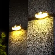 Solar Wall Lights LED Fence Lights Outdoor Waterproof IP65 Solar Light Decor for Backyard Patio Step Wall Garden Yard