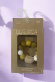 NEW Teether BPA free Silicone Baby Teether Lila & Jack 3M+
