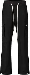 [Maiyifu-GJ] Men's Lightweight Hiking Pants Sweatpants Multi Pockets Casual Cargo Pants Workout Running Athletic Long Trousers