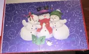 Pkg Of 12 Gartner Christmas Holiday Cards - Caroling Snowmen