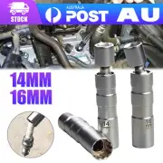Magnetic Spark Plug Socket Wrench 14mm 16mm Removal Tool Thin Joint Wall Sockets