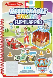 Melissa & Doug - Paw Patrol - Restickable Stickers Flip-Flap Pad - Classic Missions