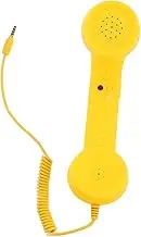 Angoily Vintage Phone Handset Retro Design Handset for Landline Smartphone Use Sleek Finish Comfortable Handling Conversations Compatible with Various Models