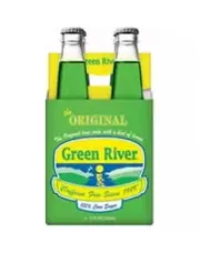 Green River Glass Bottle Zesty Lime Soda 12 Oz - 4 Pack
