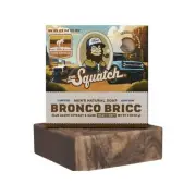 Dr. Squatch Bronco Bricc Men's Natural Soap Limited Edition Bar Soap Zero Grit