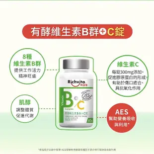 【利捷維】有酵維生素B群+C錠(60錠)