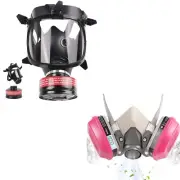Gas Mask Survival Nuclear and Chemical with 40mm Activated Carbon Charcoal Fi...