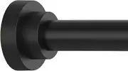 Thestoa Shower Curtain Rod Adjustable 43-78 inch, 1"Diameter Spring Tension Curtain Rod No Drill, Anti-Rust Non-Slip Shower Rod, Black Shower Curtain Rod for Bathroom Tension