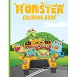 MONSTER COLORING BOOK: A CUTE AND FUNNY MONSTER COLORING BOOK FOR KIDS