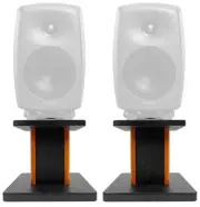 Rockville 8” Wood Studio Monitor Speaker Stands For Genelec 8020D Monitors