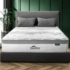 Bedra Queen Mattress Double King Bed Euro Top Pocket Spring Medium Firm 34cm