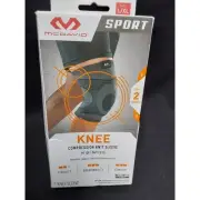 McDavid Sports Knee Compression knit Sleeve Gel Buttress Size LG- XL in box