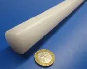 UHMW Round Extruded Rod White 1.125" Diameter x 48" Long