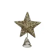 Gisela Graham Sparkling Gold Star Christmas Tree Topper