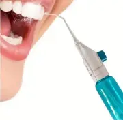 Blue and White Water Flosser Oral Irrigator Portable Teeth Clean Dental Floss