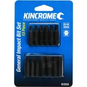Kincrome Impact Bit Set 5/16" 13 Piece Chrome Vanadium Steel - ID3555