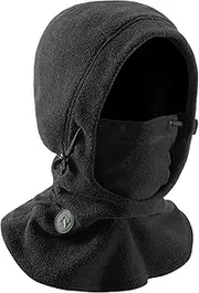 ROCKBROS Ski Mask Thermal Fleece Balaclava Ski Face Mask for Cold Weather Winter Full Face Protective Headgear for Men Women Black