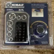 KOBALT 26 PC PALM RATCHET SET 1/4" Drive Compatible With Any 1/4” Drive Socket
