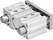 MGPM32X25 Pneumatic Air Cylinder, Aluminum Alloy Air Cylinder, Accurate Control Pneumatic Cylinder with 3 Guide Rod for Material Handling Packaging