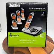 UNIDEN DIGITAL ANSWERING SYSTEM 4 HANDSETS EXPANDABLE D1680-4 DIGITAL DECT 6.0