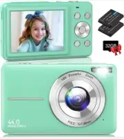 Digital Camera, Auto Focus Kids Camera, 1080P & 44MP Vlogging Digital Camera wit