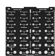 Thread Gauge Checker, Nut & Bolt Thread Checker, Bolt Thread Identifier, Comfortable Grip, Long Lasting, 19.69cm for Maintenance Repair