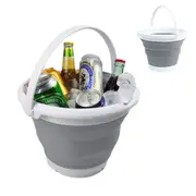 Collapsible Folding Silicon Plastic Bucket Kitchen Camping Garden Water Carrier