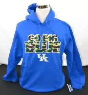University of Kentucky Wildcats "Go Big Blue" Pullover Hoodie - Blue L (UKY-18)