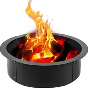 42" Steel Fire Pit Ring Liner for Backyard & Outdoor Use