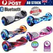 Electric Hoverboard Bluetooth Speaker LED Light Self Balancing Scooter AU
