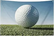 Art Decor Golf Ball Flag with Four Holes Wall Decoration Banner Wall Flag for Dorm Room Bar Outdoor Party Flags 23.6x35.4 in