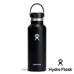 【HYDRO FLASK】標準口真空保溫鋼瓶18OZ『時尚黑』HS18SX001