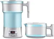 Foldable Electric Kettle, Travel Kettle,Travel Touch Smart 800ML 110-220V Automatic Power Off Keep Warm Detachable Power Cord, Portable Electric Kettle