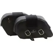 Saddlemen Drifter Slant Saddlebags - Plain (Black) Large | 3501-0319