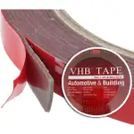 雙面膠帶 3M 紅色 VHB 建築汽車尺寸 12MM X 4.5M 3M 雙面膠帶原裝 3M VHB TAPE