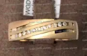 14k Yellow Gold Mens Diamonds Wedding Band Anniversary Ring Round Channel Set