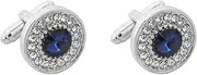 [JYHLSHBA] Cufflinks For Men 1 Pair Of Zircon Crystal Cufflinks Men'S French Shirt Button Armpins