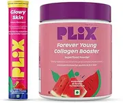 PLIX - THE PLANT FIX Beauty Glow Combo Glutathione 15 Effervescent Tablets and Collagen Builder Powder (200g) Combo for Youthful and Glowy Skin