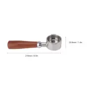 51mm Bottomless Portafilter 2 Ears Stainless Steel Basket And Redwood Handle US