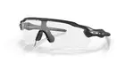 Oakley Radar EV Path Sunglasses OO9208-13 Steel W/ Clear Black PHOTOCHROMIC Lens