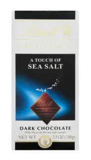 New Lindt Excellence A Touch Of Salt Dark Chocolate Pieces 3.5oz (1-Bar)