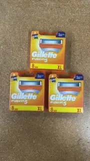 Gillette Fusion 5 power Razor Blade refills Pack of 24 Cartridges sealed 3 Pack
