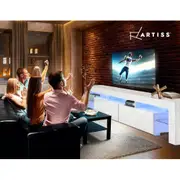 Artiss TV Unit Entertainment Unit Cabinet Stand LED RGB Gloss Storage Drawers