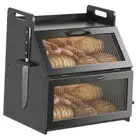 Bread Box, Bread Box for Kitchen Countertop, Large Bread Storage Black