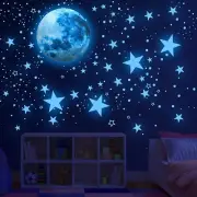 Glow in the Dark Stars for Ceiling,Glow in the Dark Stars and Moon Wall Decals,