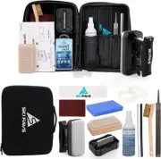 Ski/Snowboard Wax Kit, Ski Tuning & Waxing Kit with Iron, Complete Black