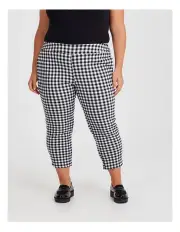 [Taking Shape] Petite Checkmate Stretch Pant in Check